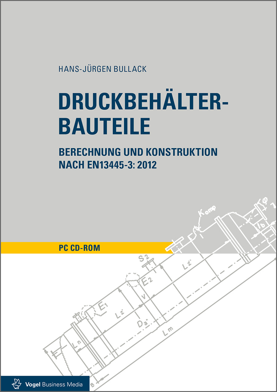 Die CD-ROM "Druckbehälter-Bauteile" von Hans-Jürgen Bullack